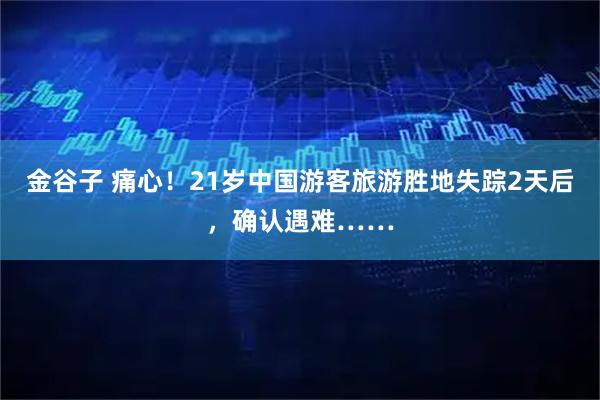 金谷子 痛心！21歲中國游客旅游勝地失蹤2天后，確認遇難……